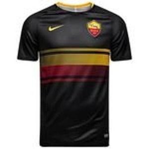 Nike AS Roma 2018 Training Jersey Boys XL Dry Squad GX 2.0 Black/Gold 921179-010